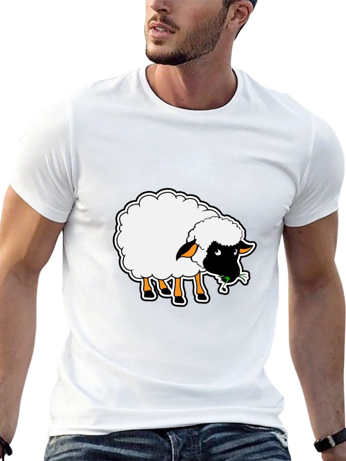 Sheep Graphic Black T-Shirt
