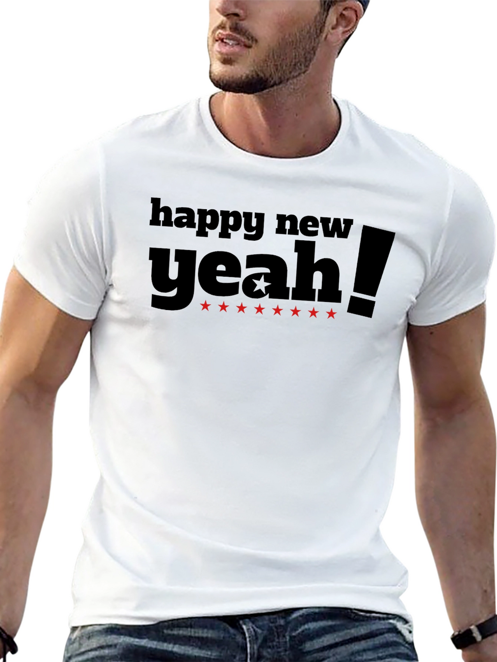 Happy New Yeah! Black T-Shirt
