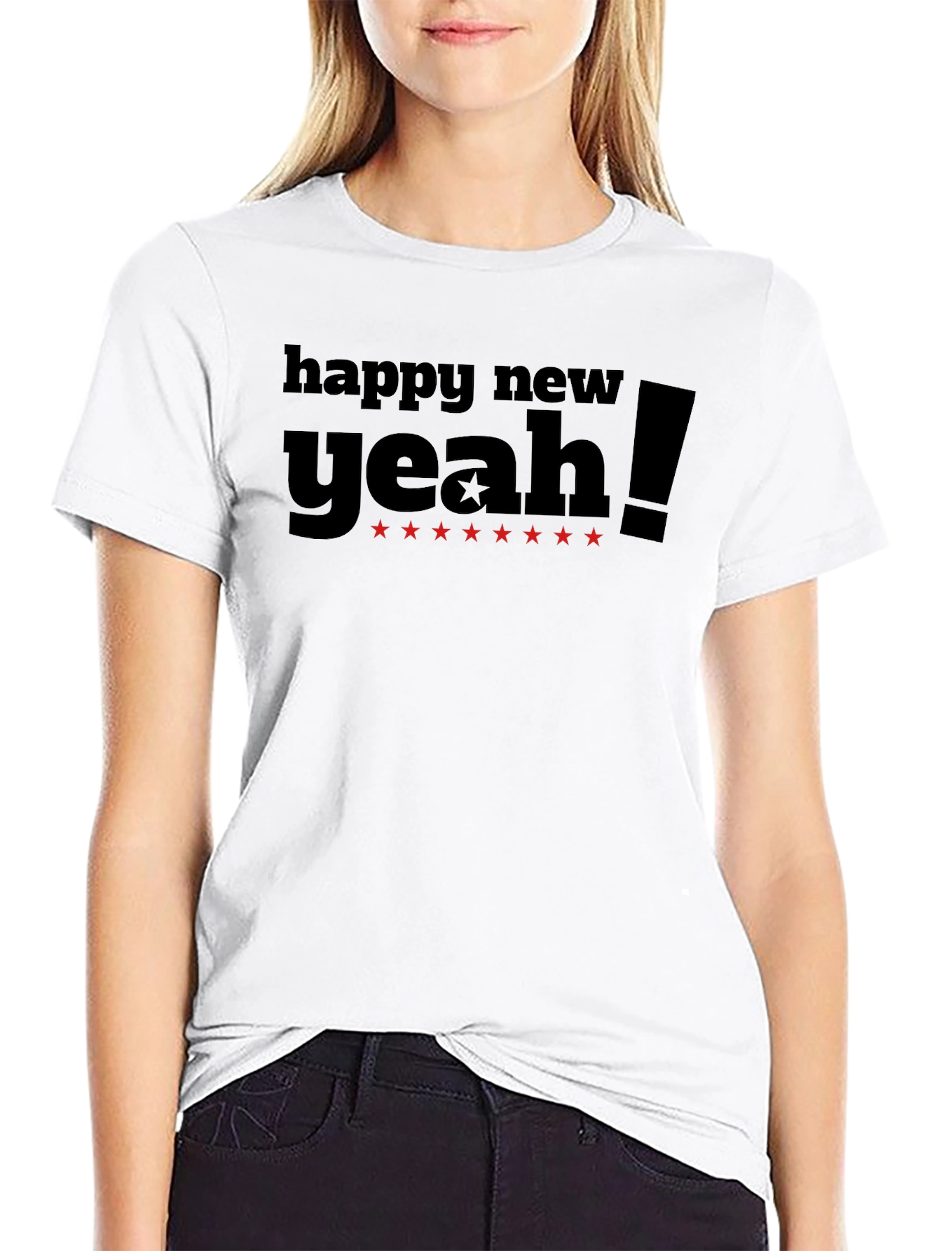 Happy New Yeah! Black T-Shirt