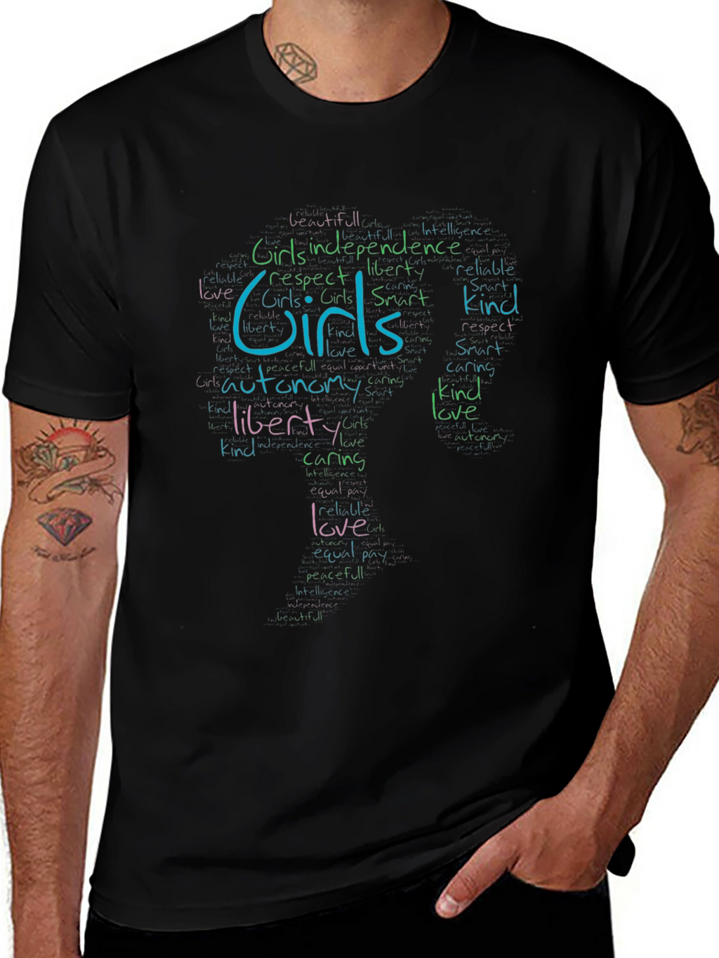 Empowering Girls T-Shirt - Independence Love Kindness