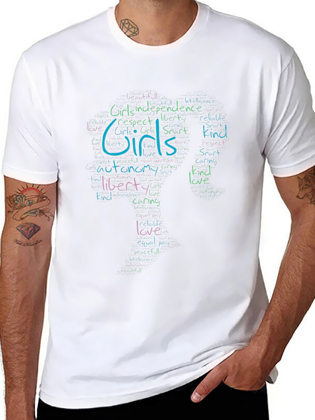 Empowering Girls T-Shirt - Independence Love Kindness
