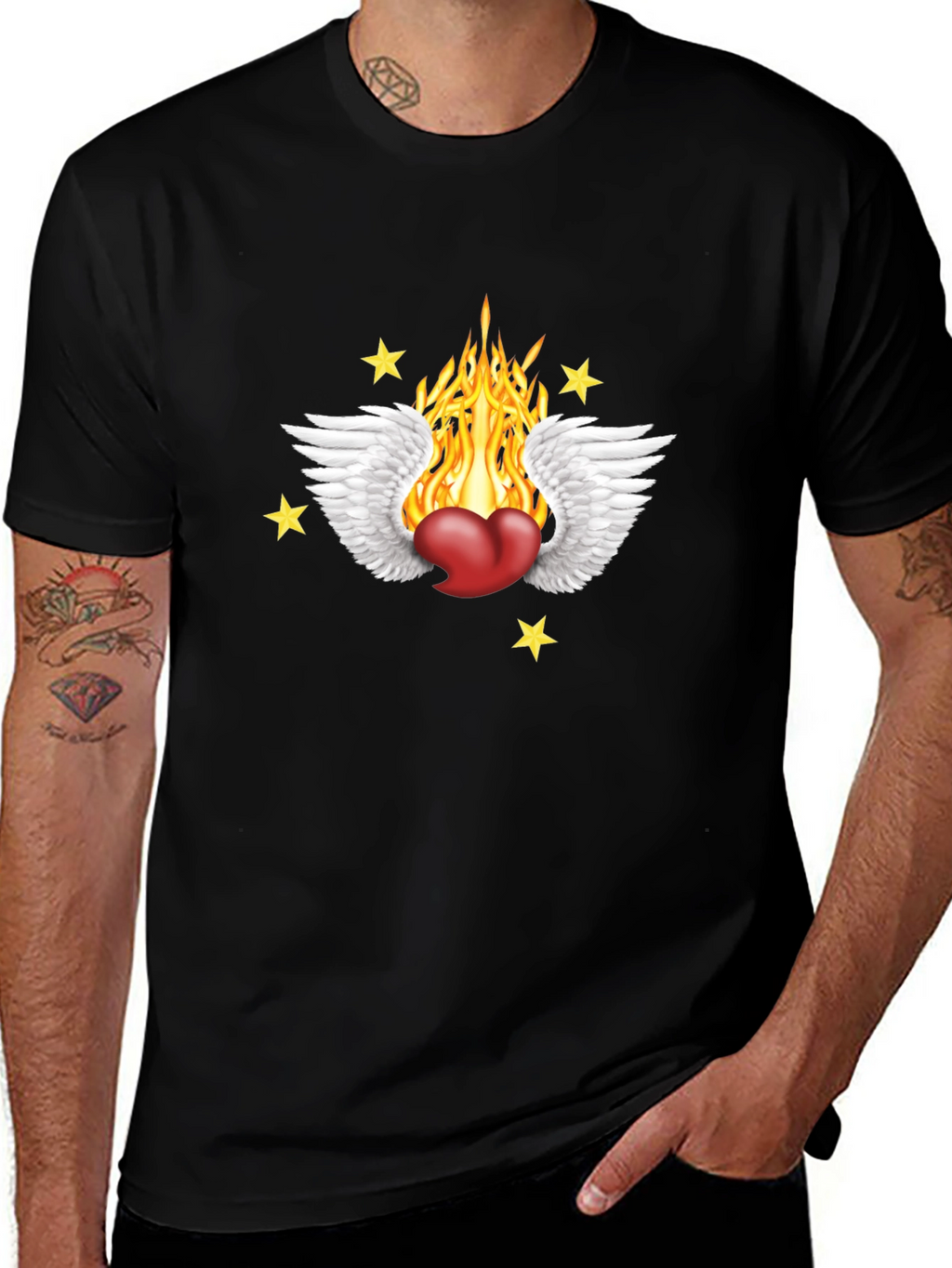 Heart On Fire Graphic Tee