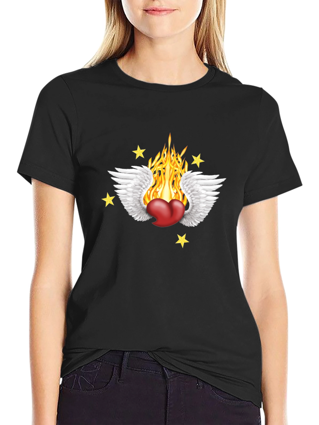 Heart On Fire Graphic Tee