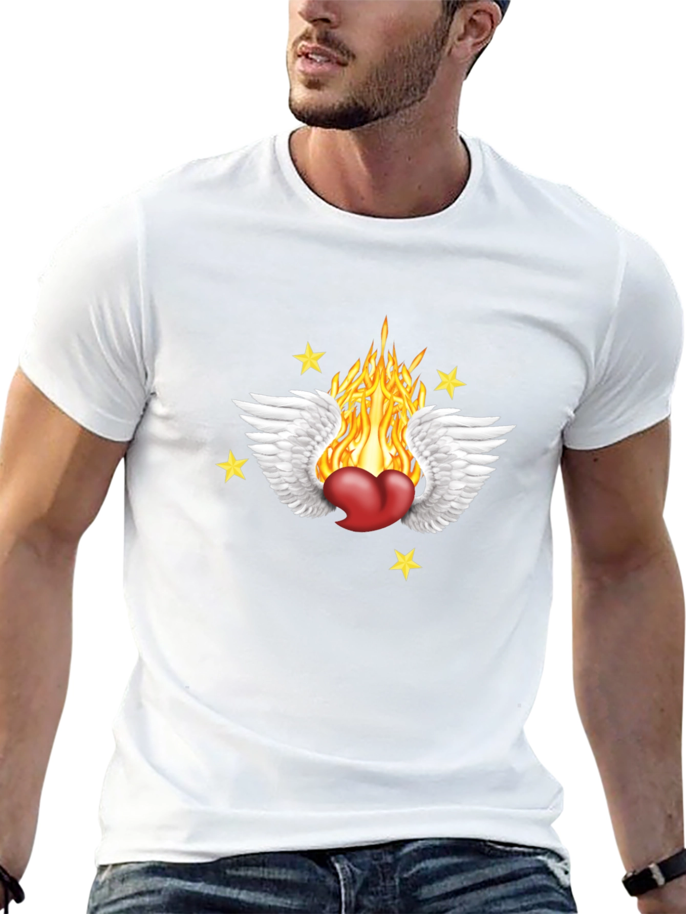 Heart On Fire Graphic Tee
