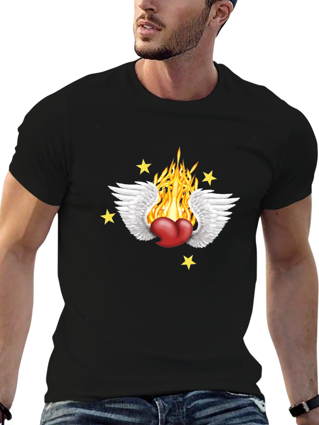 Heart On Fire Graphic Tee
