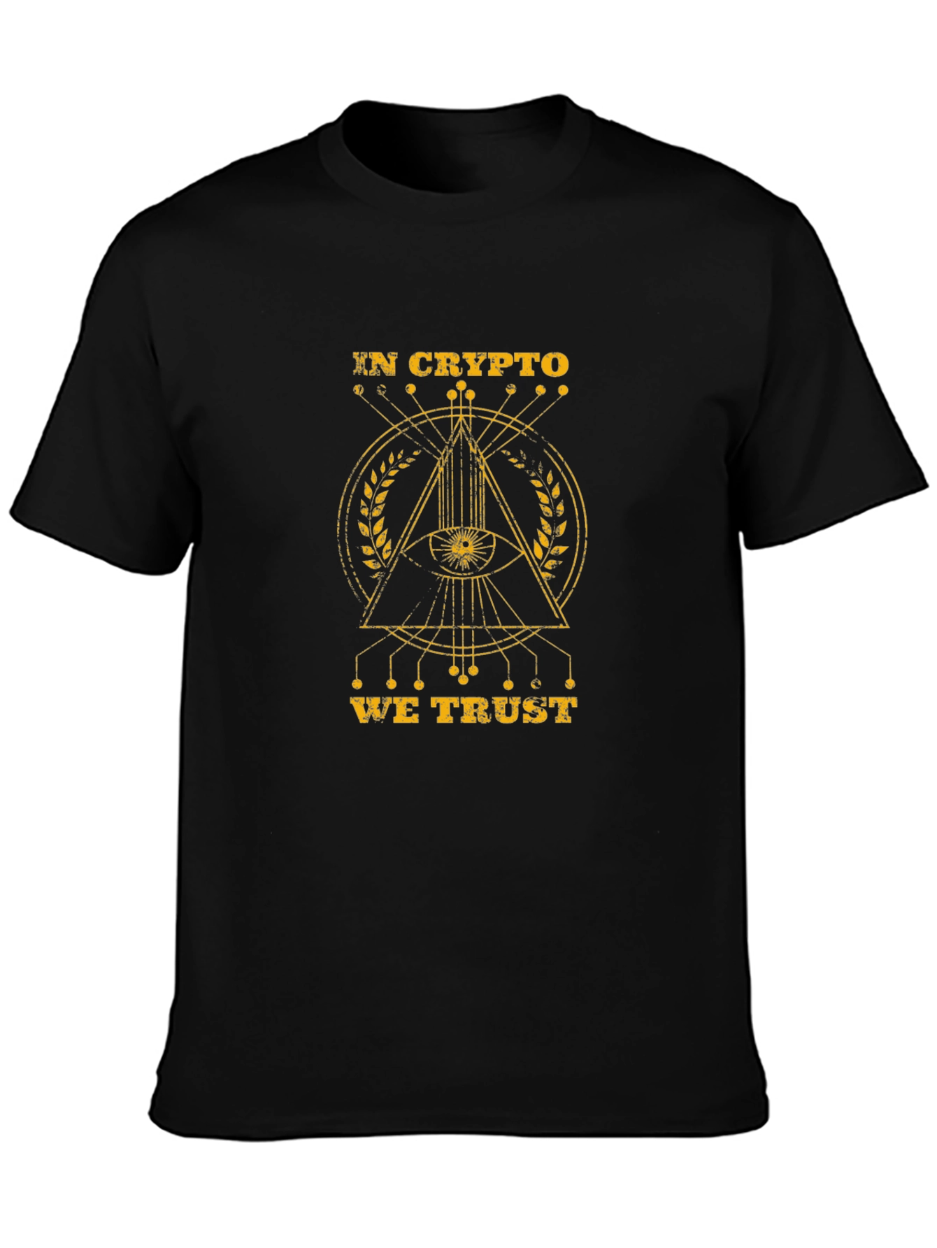 In Crypto We Trust T-Shirt - Illuminati Style