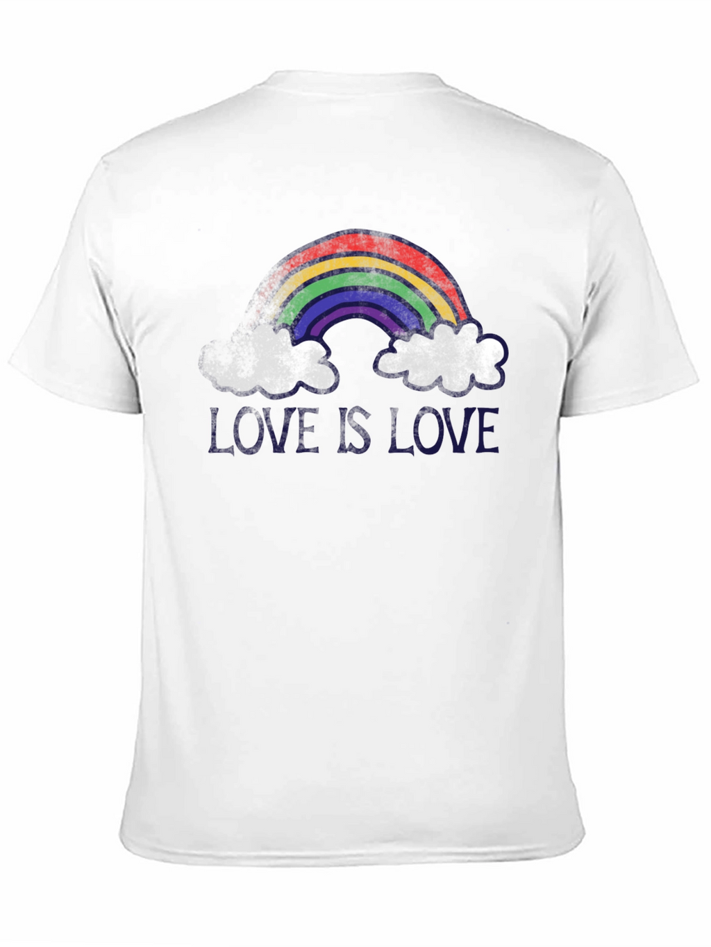 Love is Love Rainbow Graphic Tee - Black