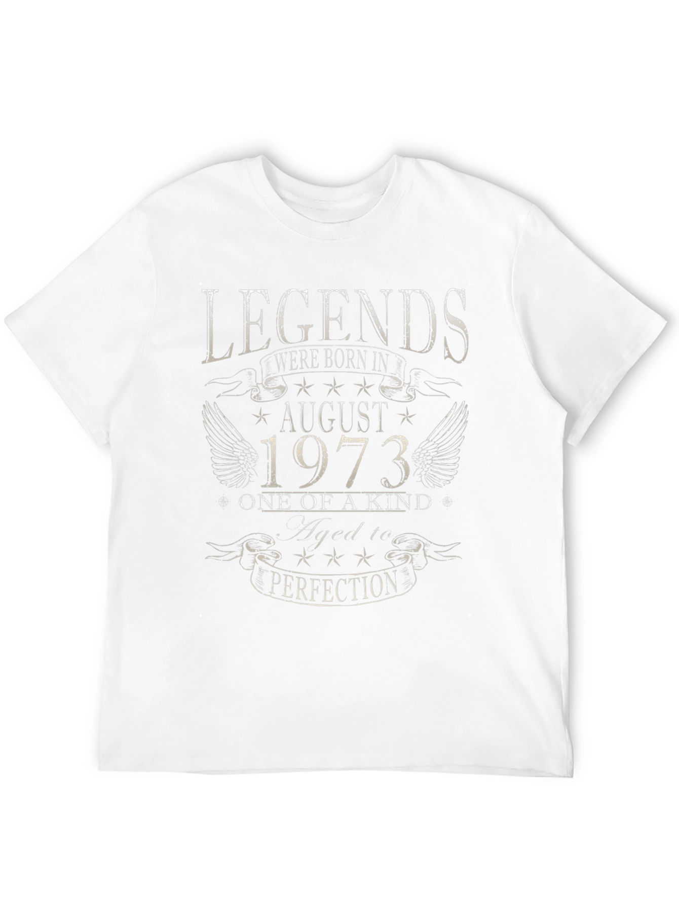 Legends August 1973 Birthday T-Shirt