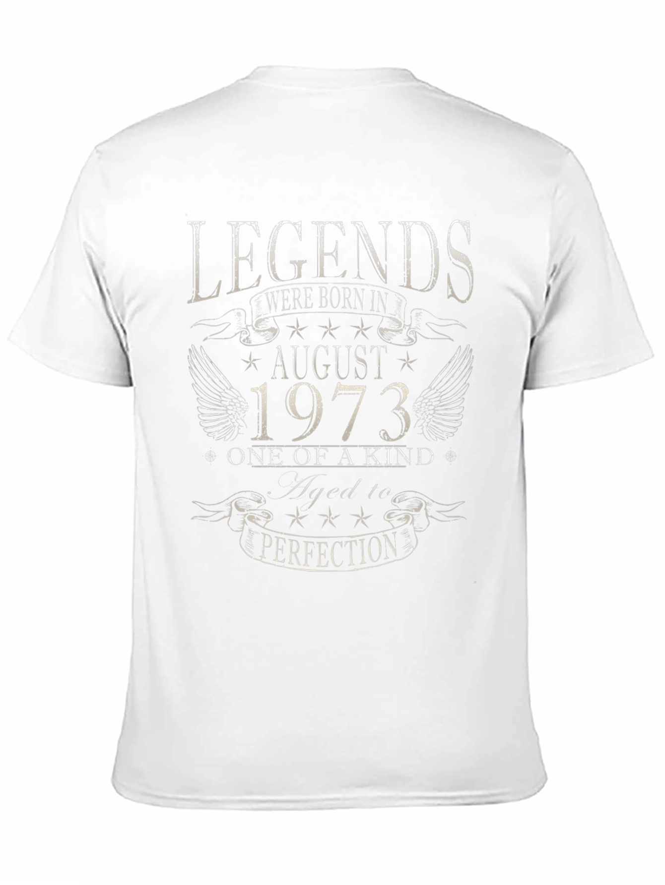 Legends August 1973 Birthday T-Shirt