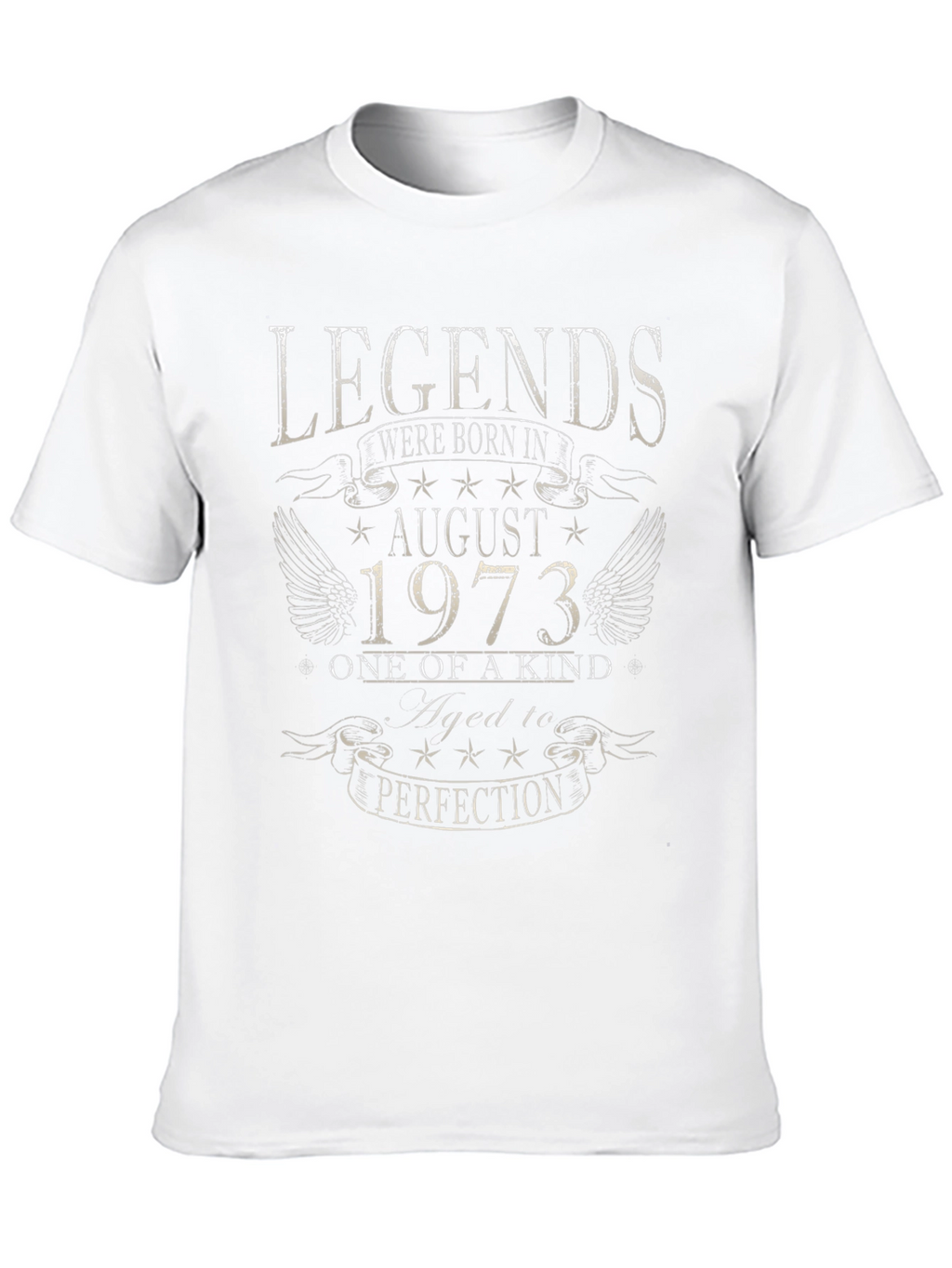 Legends August 1973 Birthday T-Shirt