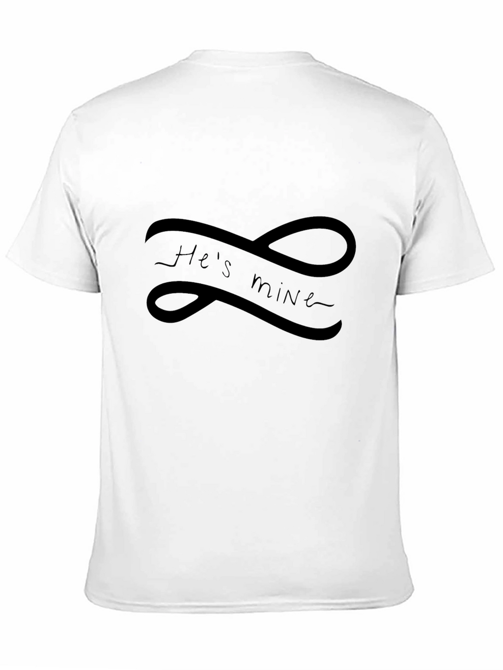 Hes Mine Infinity Tee - Black Graphic T-Shirt
