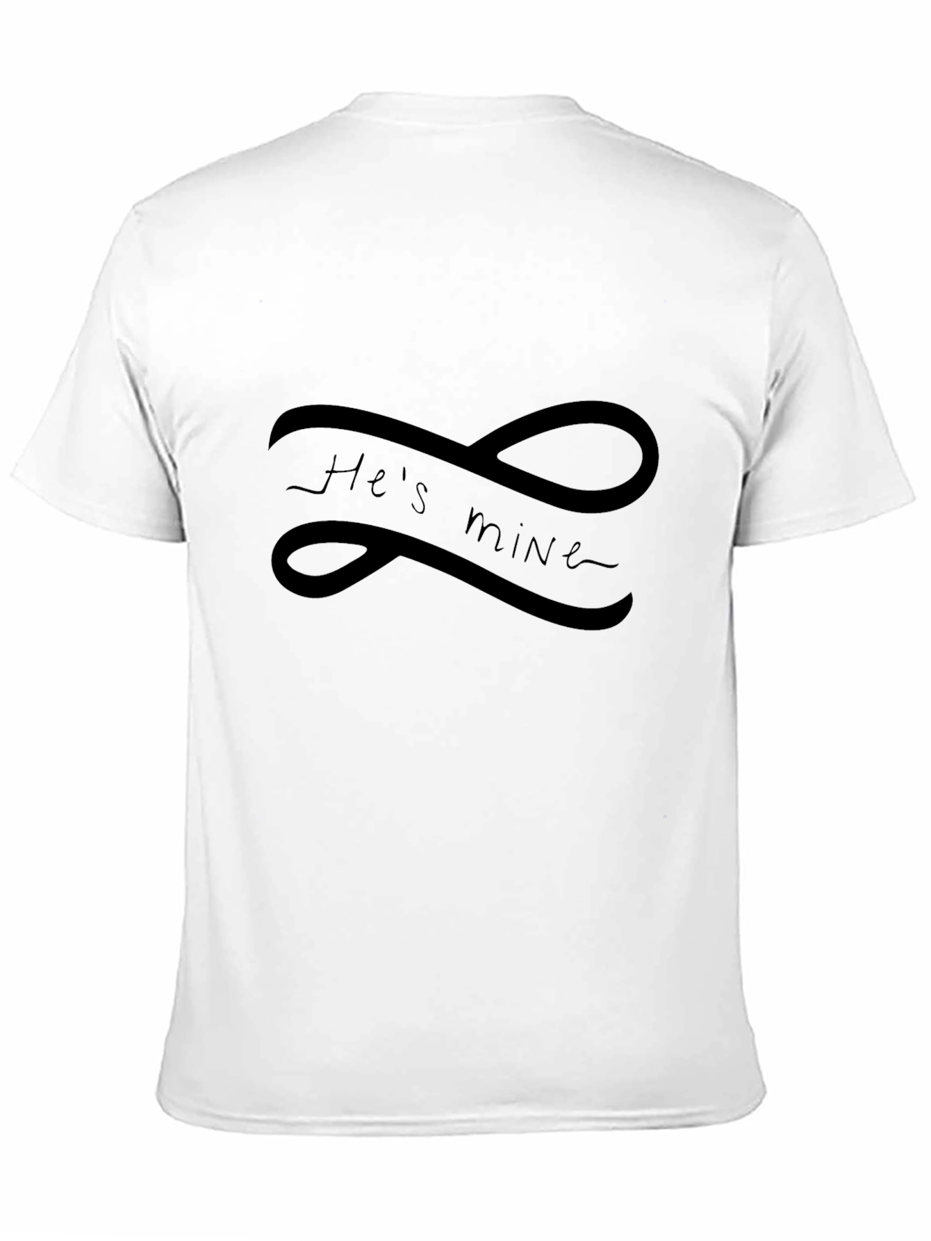 Hes Mine Infinity Tee - Black Graphic T-Shirt