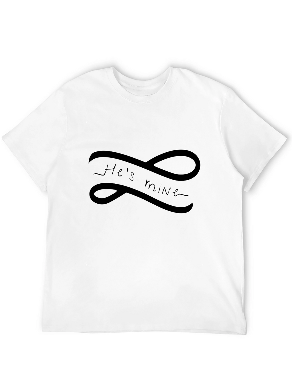 Hes Mine Infinity Tee - Black Graphic T-Shirt