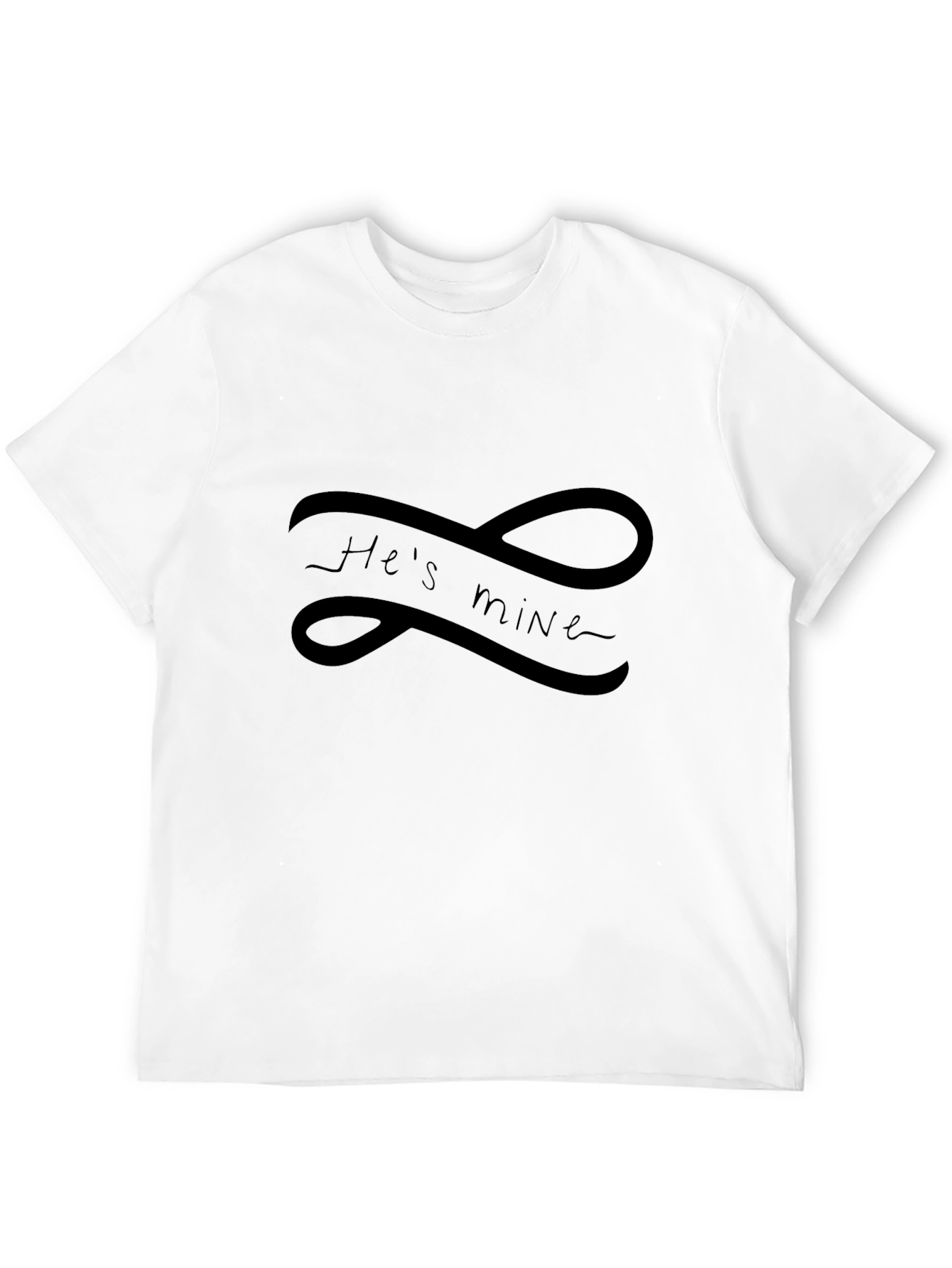 Hes Mine Infinity Tee - Black Graphic T-Shirt