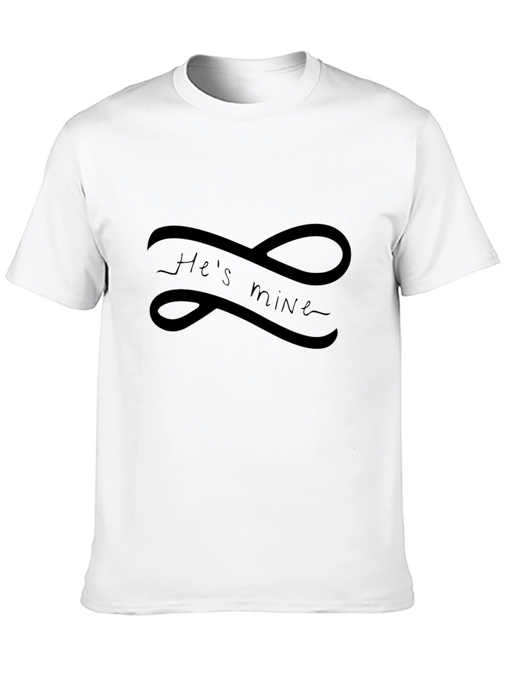 Hes Mine Infinity Tee - Black Graphic T-Shirt