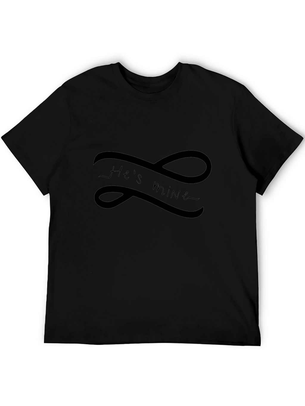 Hes Mine Infinity Tee - Black Graphic T-Shirt