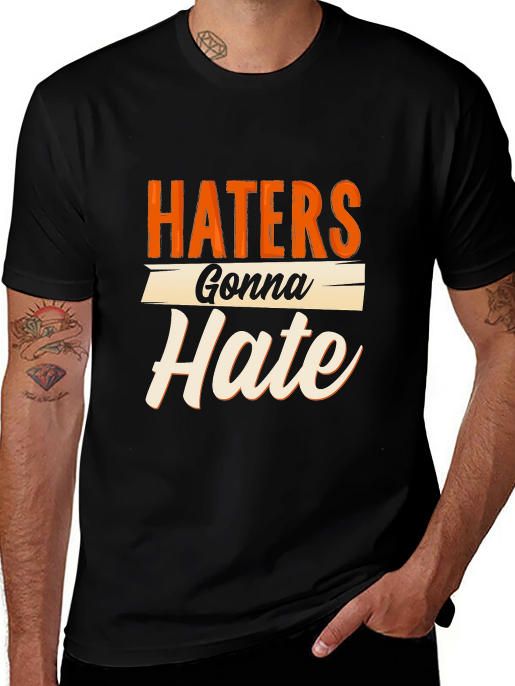 Haters Gonna Hate Graphic Tee - Trendy Sarcastic T-Shirt