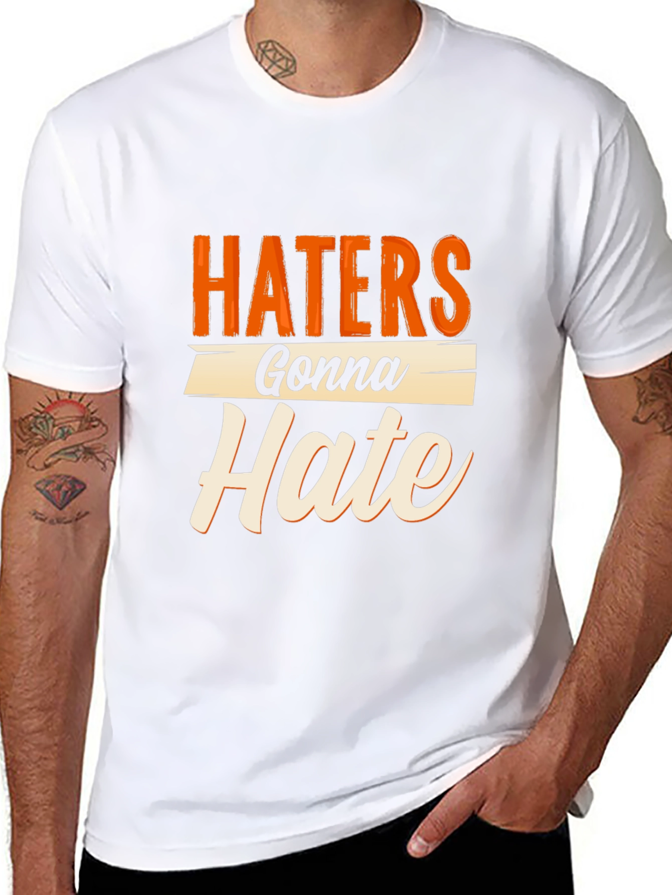 Haters Gonna Hate Graphic Tee - Trendy Sarcastic T-Shirt