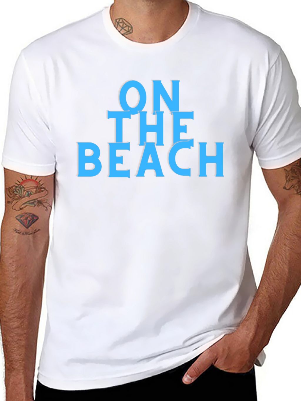 On The Beach Graphic T-Shirt - Casual Summer Wear