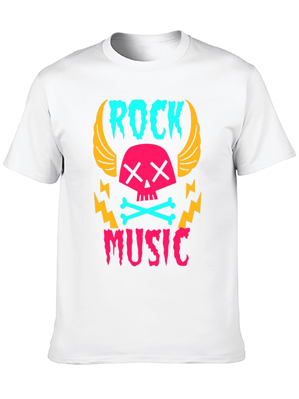 Rock Music Skull Graphic Tee