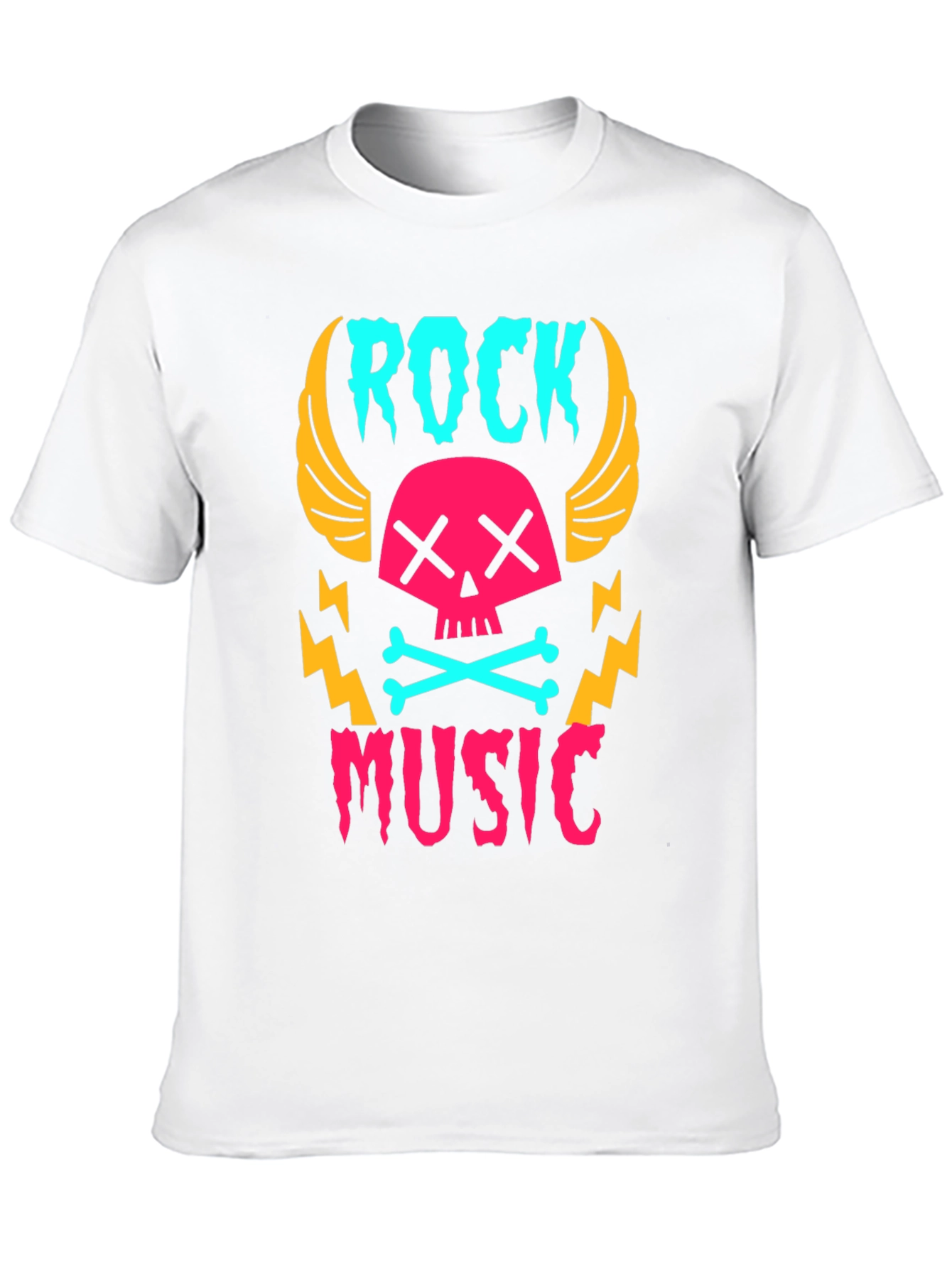 Rock Music Skull Graphic Tee