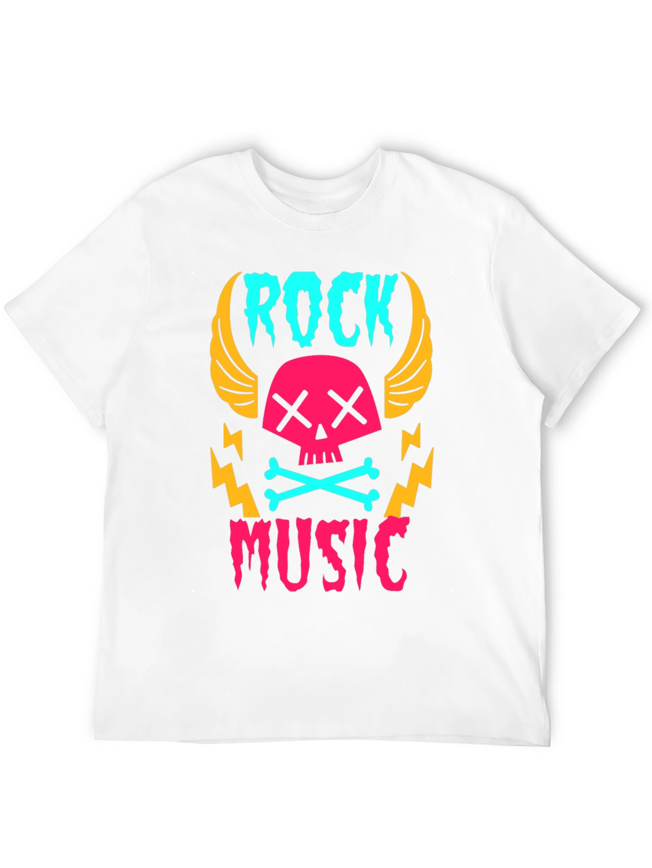 Rock Music Skull Graphic Tee