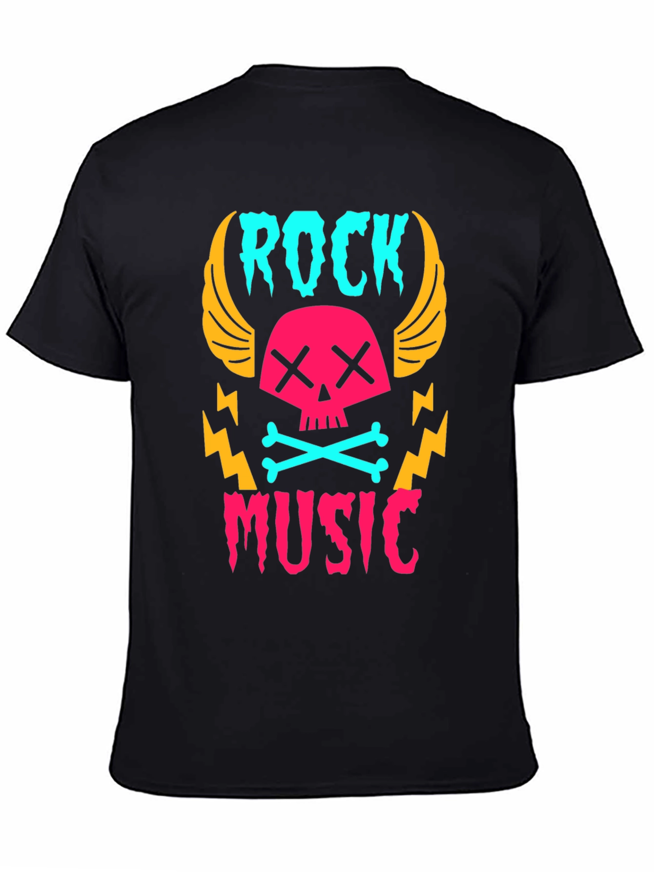 Rock Music Skull Graphic Tee