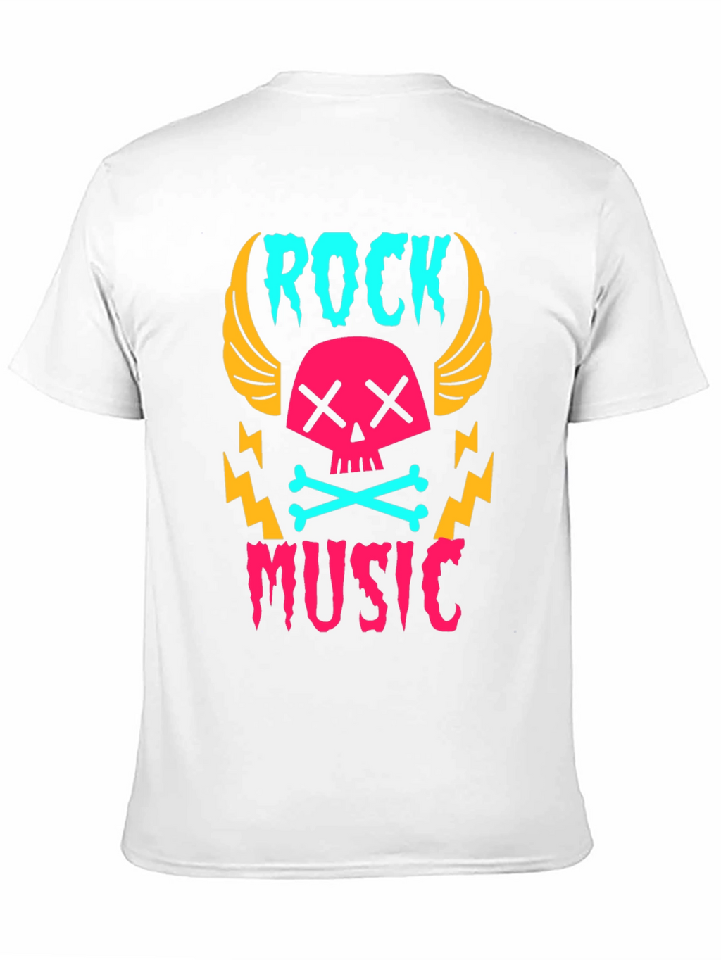Rock Music Skull Graphic Tee