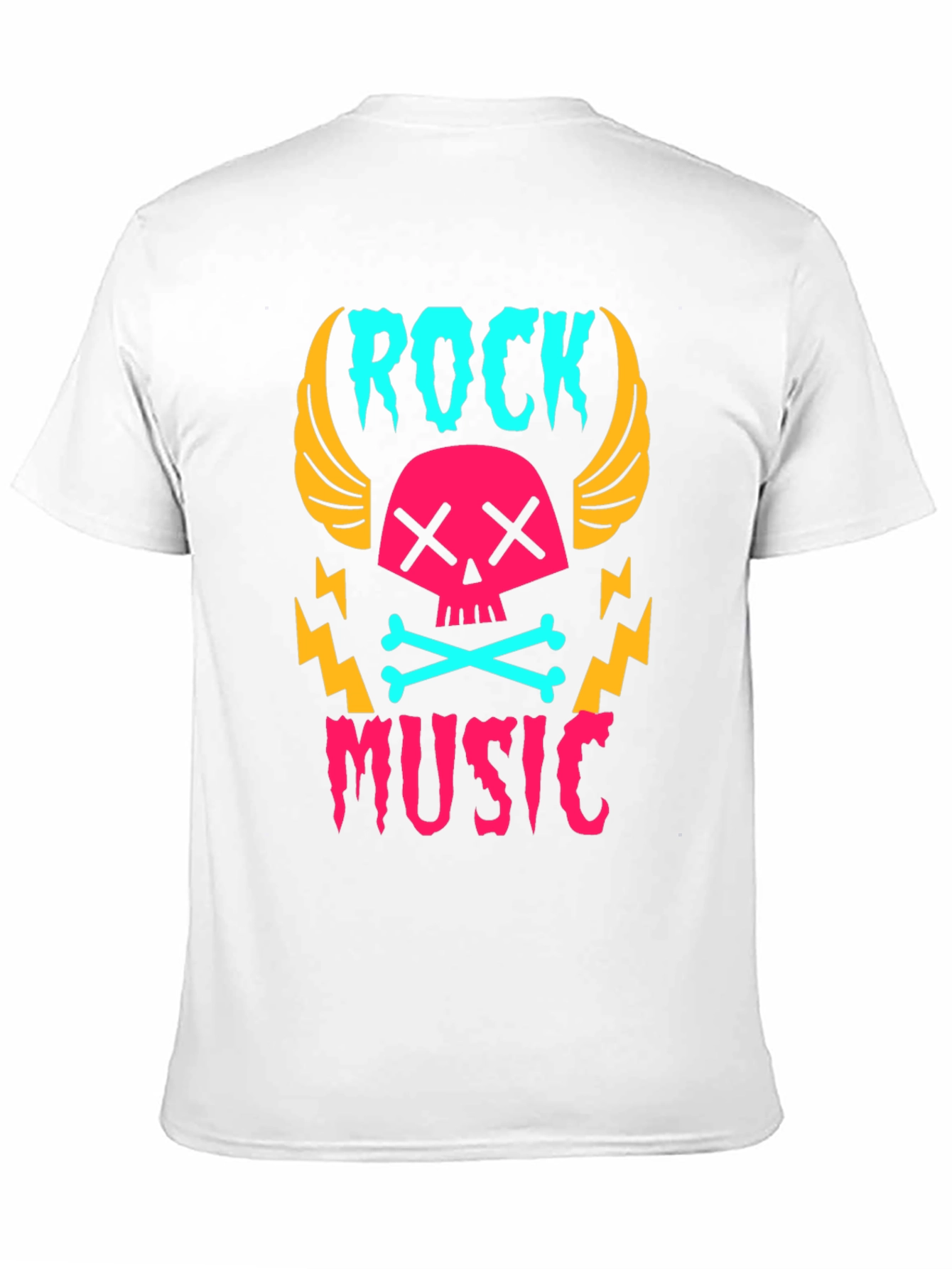 Rock Music Skull Graphic Tee