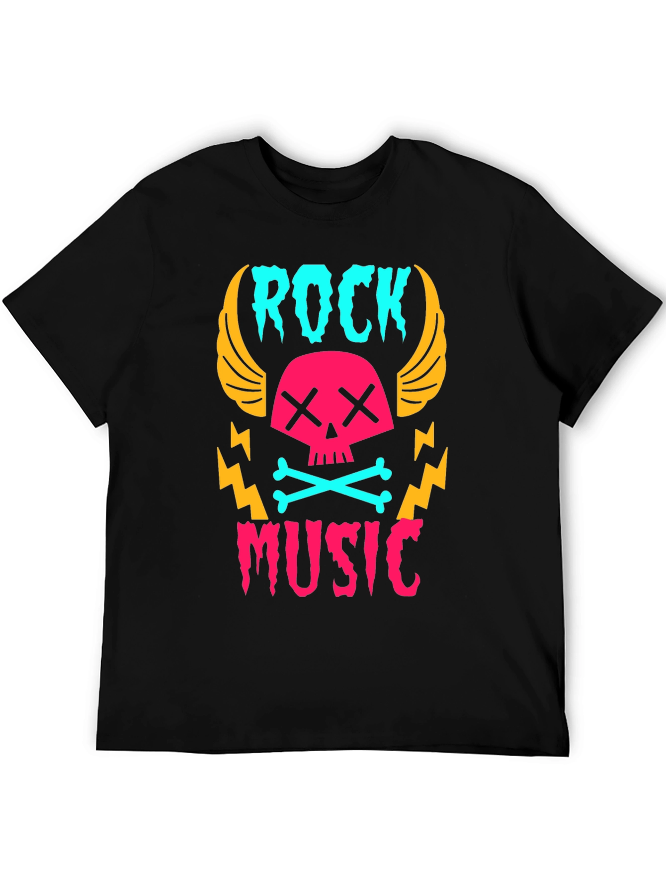 Rock Music Skull Graphic Tee