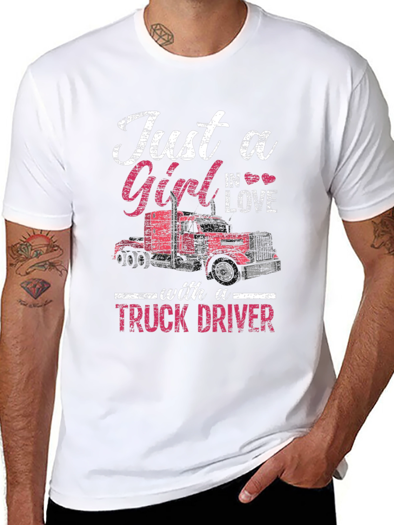 Truck Driver Girls Love T-Shirt
