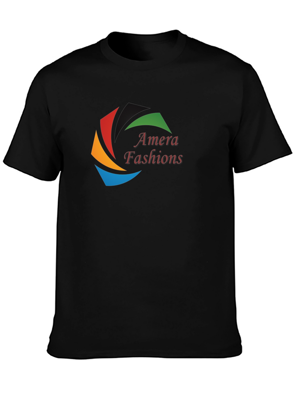 Mens Black Graphic T-Shirt - Amara Fashions