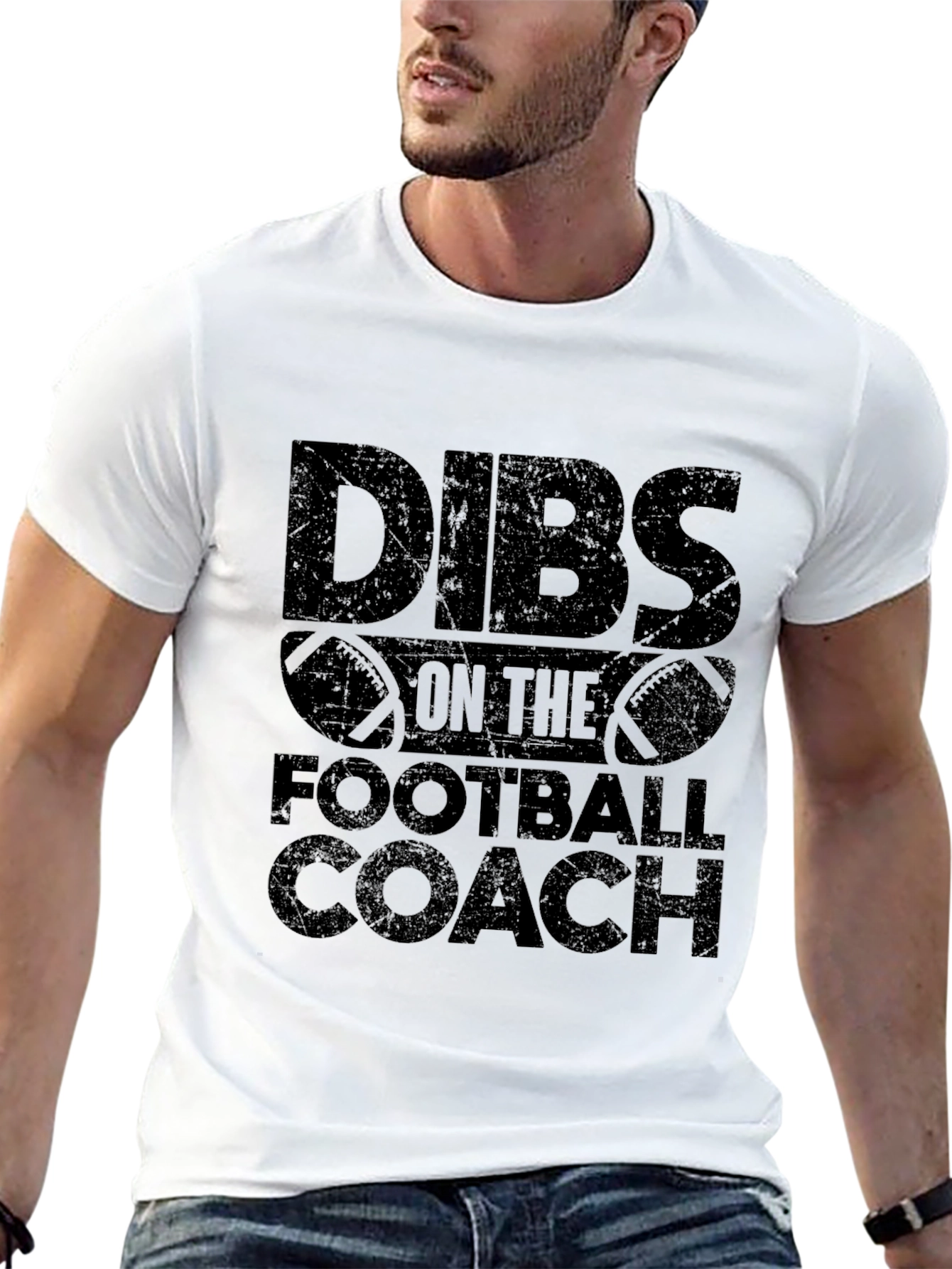 Dibs on The Football Coach Funny Graphic T-Shirt
