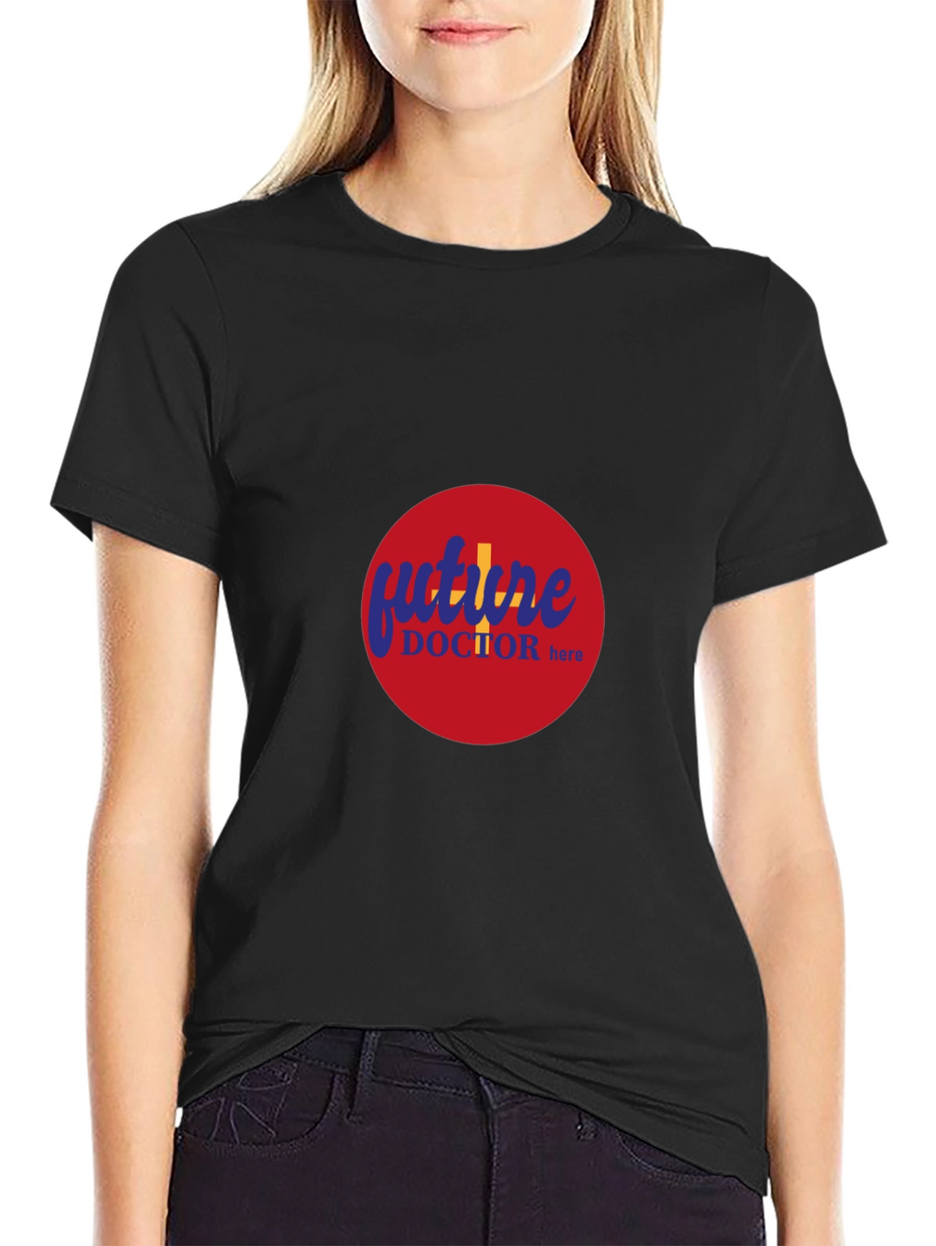Future Doctor Here - Crew Neck T-Shirt