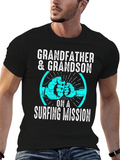 Grandfather & Grandson Surfing Mission Tee