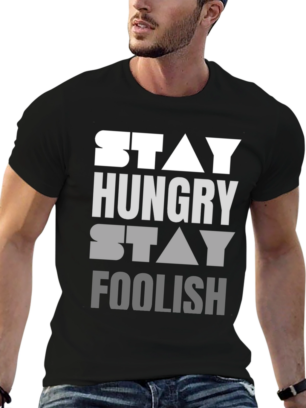 Stay Hungry Stay Foolish Graphic T-Shirt