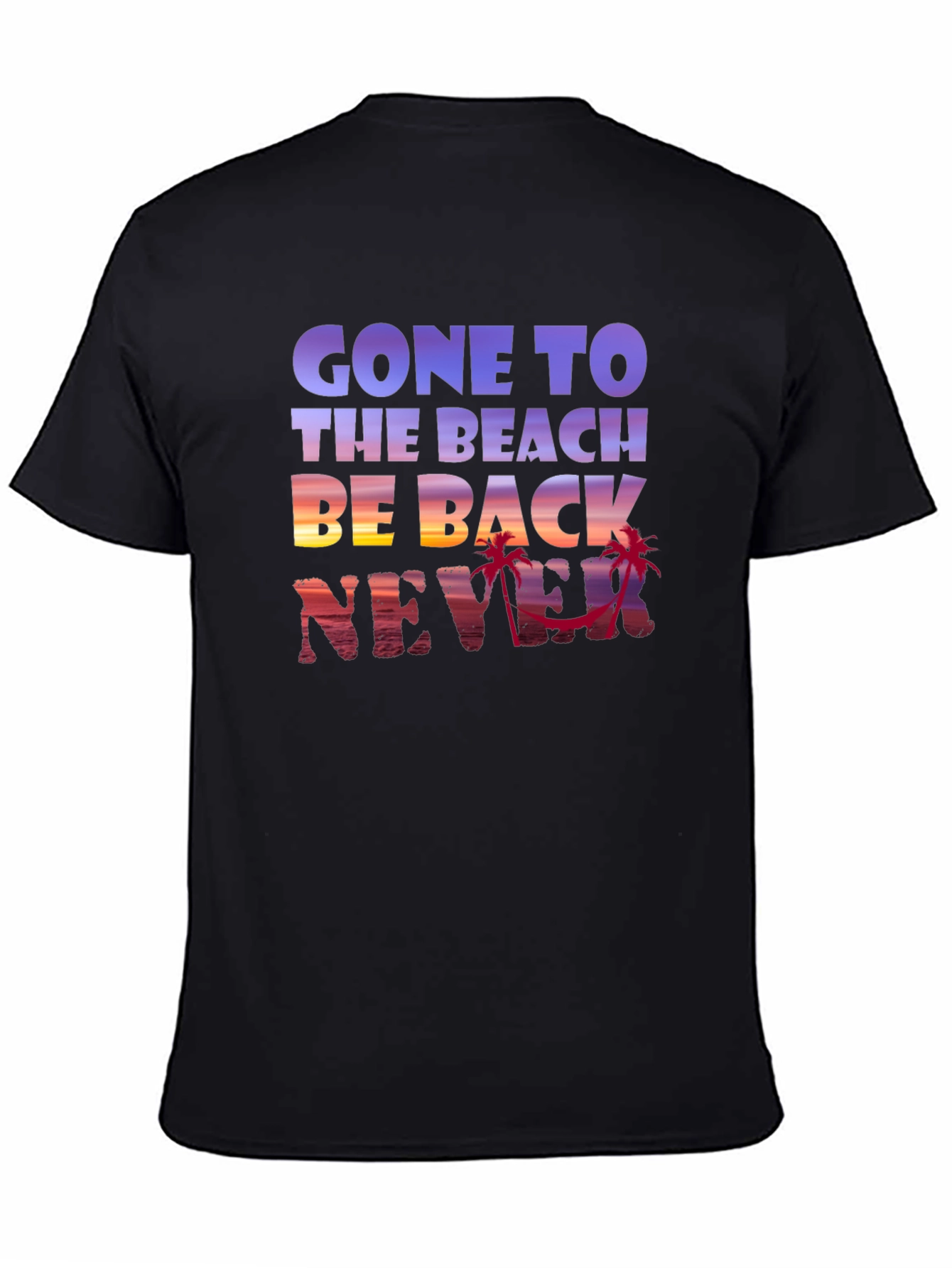 Gone to the Beach Graphic Tee - Never Back!