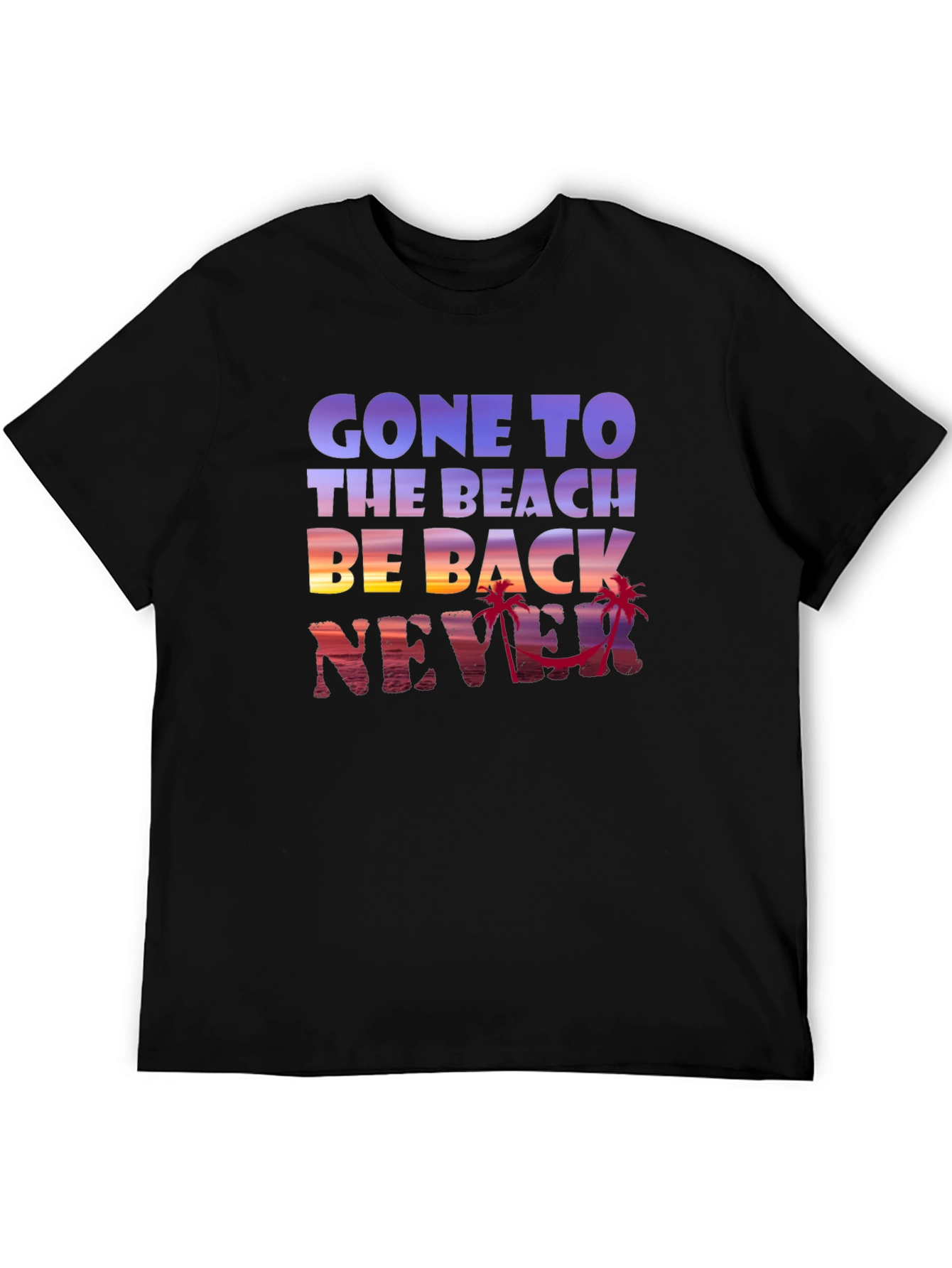Gone to the Beach Graphic Tee - Never Back!
