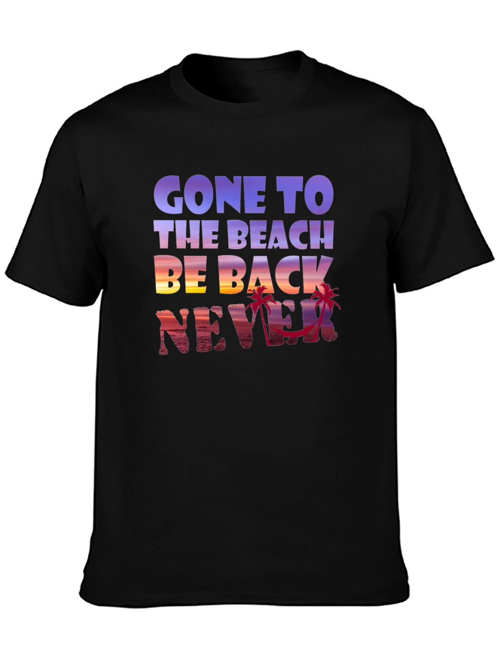 Gone to the Beach Graphic Tee - Never Back!