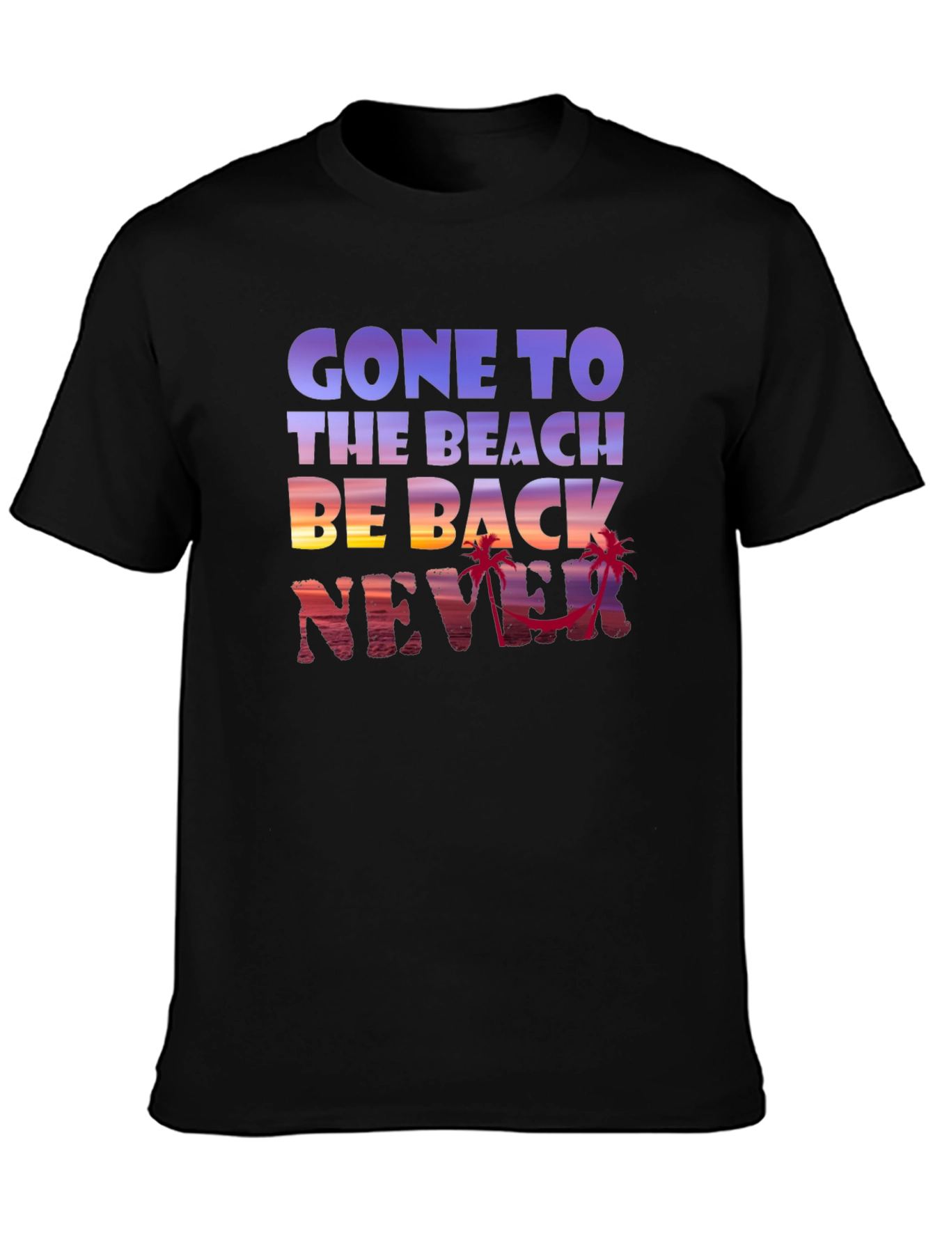 Gone to the Beach Graphic Tee - Never Back!