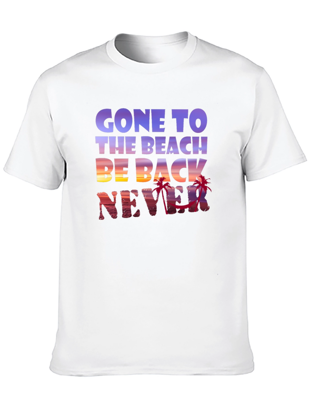 Gone to the Beach Graphic Tee - Never Back!