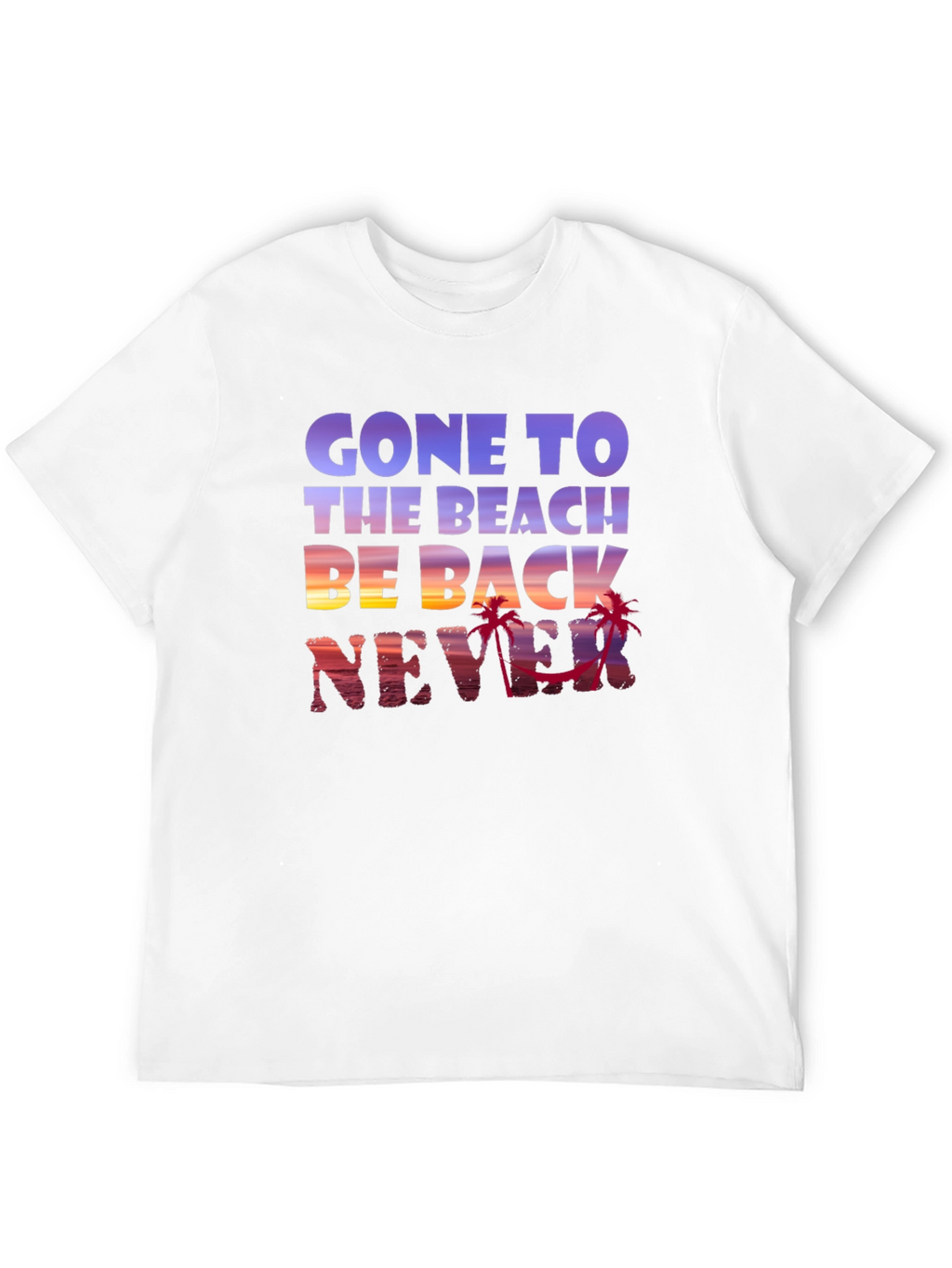 Gone to the Beach Graphic Tee - Never Back!