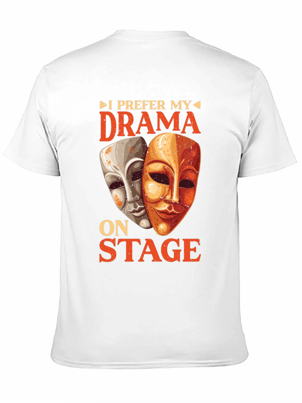 Drama Masks Graphic T-Shirt - Theater Lover Tee