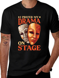 Drama Masks Graphic T-Shirt - Theater Lover Tee