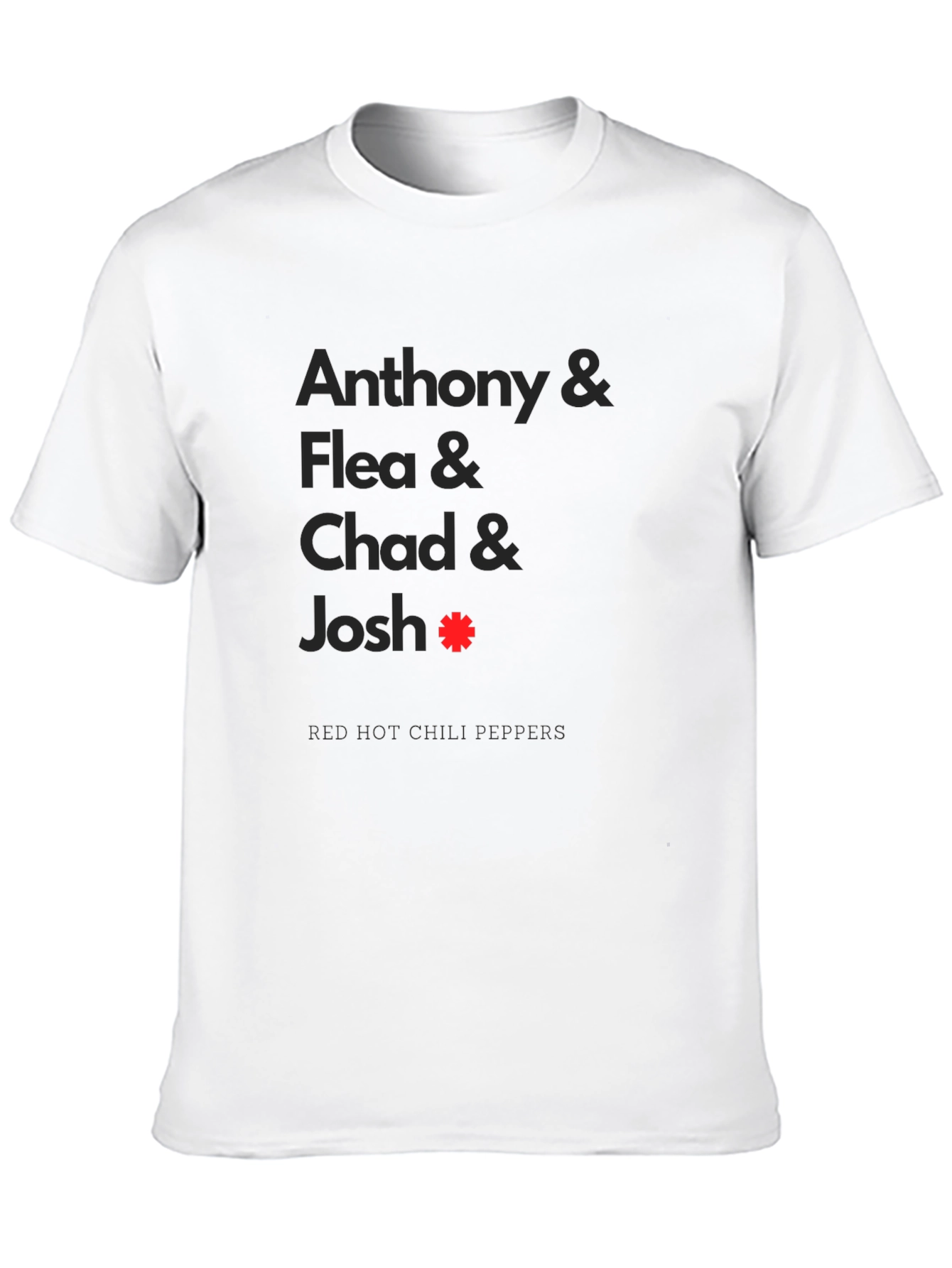 Red Hot Chili Peppers Band Member Names T-Shirt