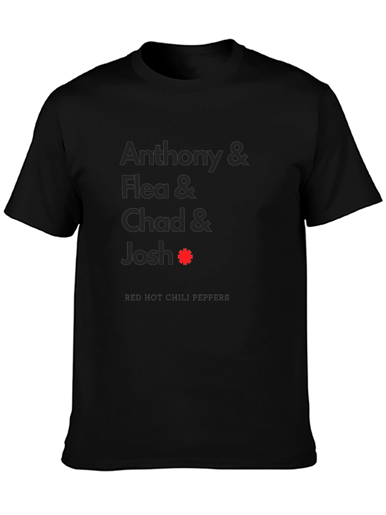 Red Hot Chili Peppers Band Member Names T-Shirt