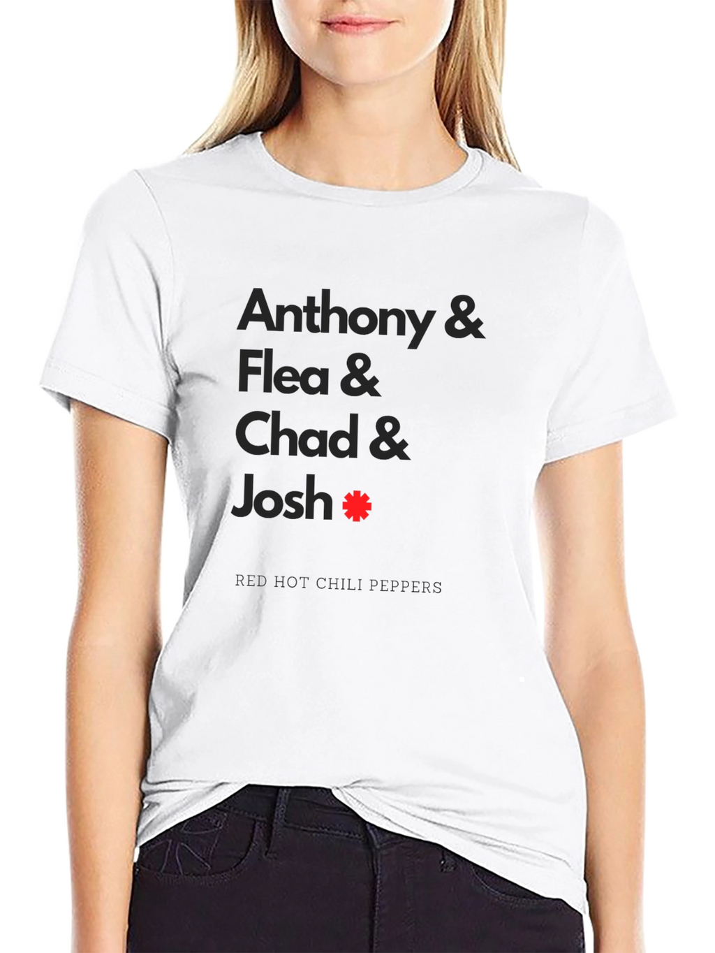 Red Hot Chili Peppers Band Member Names T-Shirt