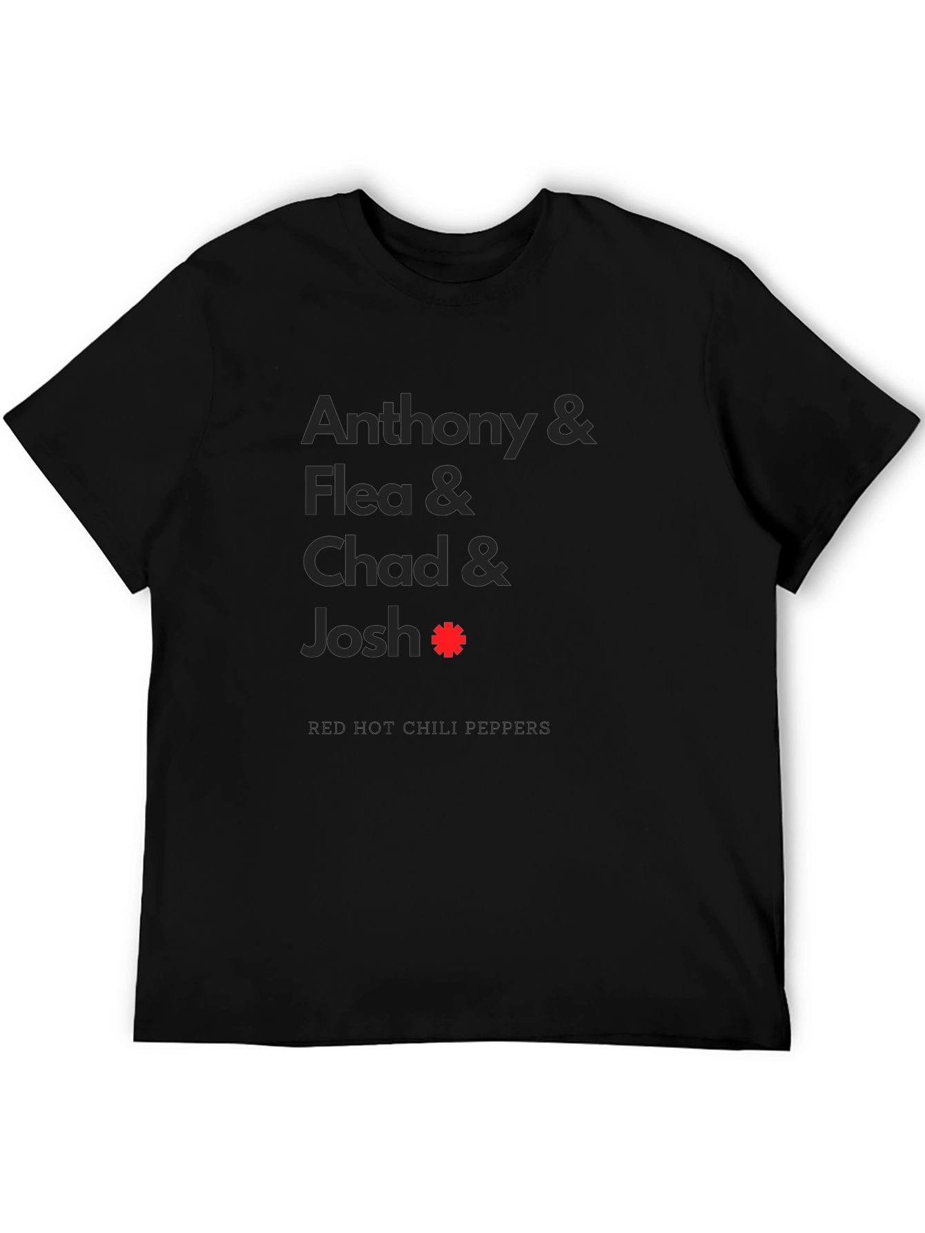 Red Hot Chili Peppers Band Member Names T-Shirt
