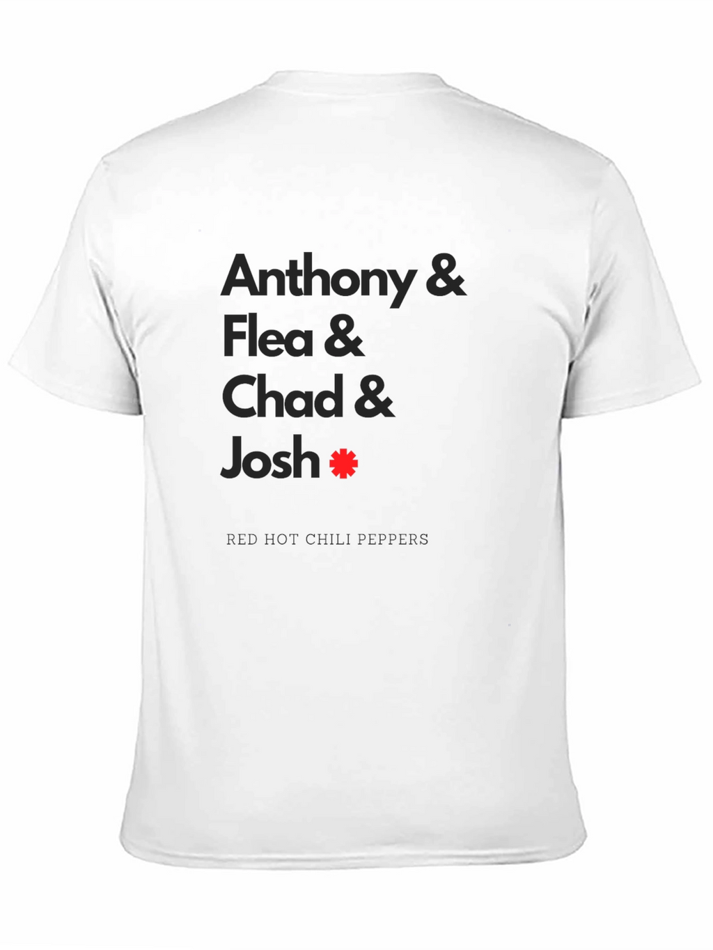 Red Hot Chili Peppers Band Member Names T-Shirt