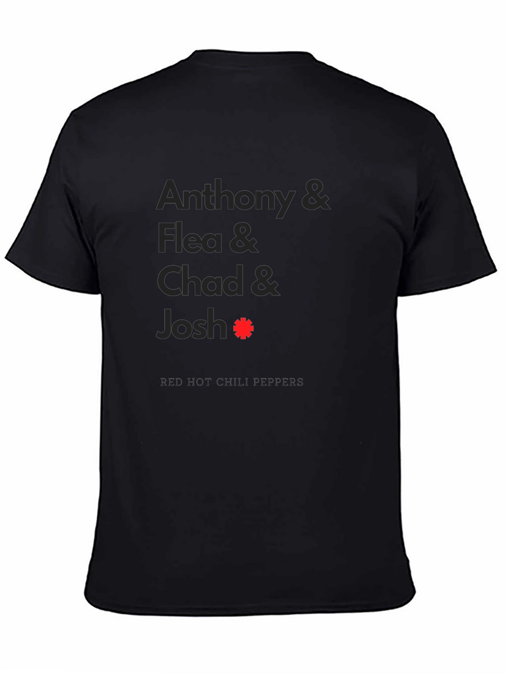 Red Hot Chili Peppers Band Member Names T-Shirt